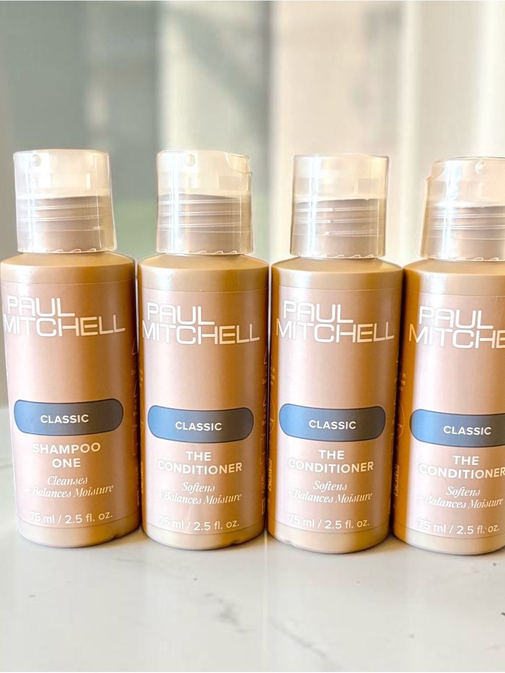 💎 x4 Paul Mitchell Classic Shampoo & Conditioner Bundle New 75 ml each